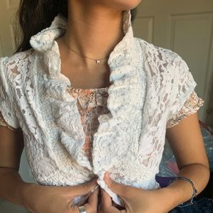 White lace Cardigan